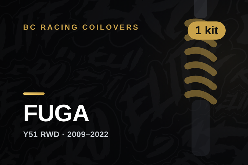 BC Racing coilovers — Nissan FUGA