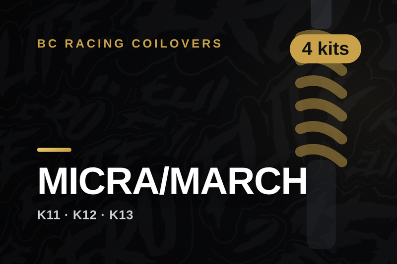 BC Racing coilovers — Nissan Micra/march