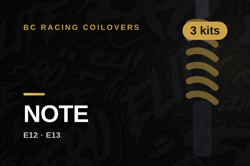 BC Racing coilovers — Nissan NOTE
