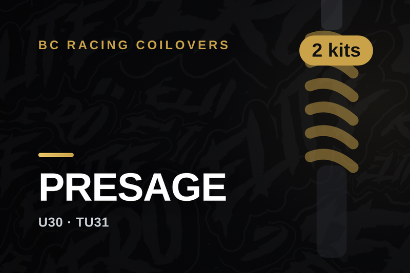 BC Racing coilovers — Nissan Presage