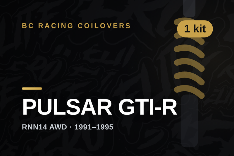 BC Racing coilovers — Nissan Pulsar GTI-R