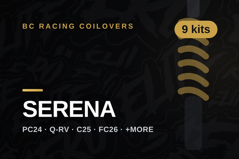 BC Racing coilovers — Nissan Serena
