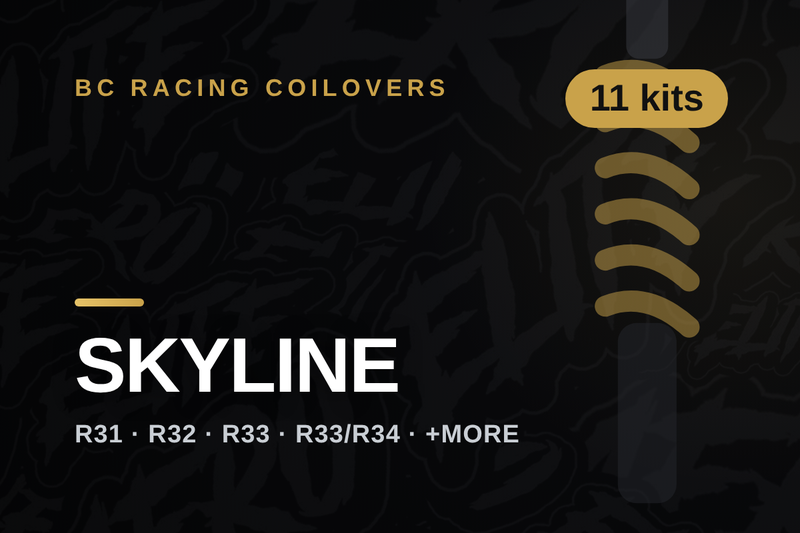 BC Racing coilovers — Nissan Skyline