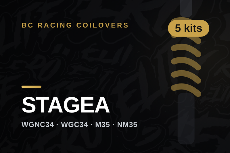 BC Racing coilovers — Nissan Stagea