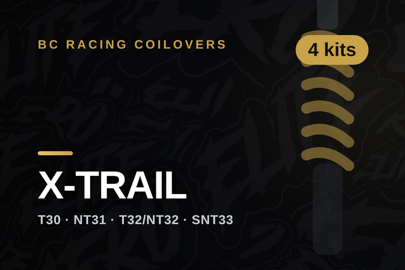 BC Racing coilovers — Nissan X-Trail