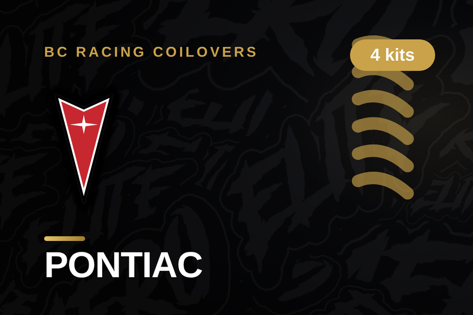 PONTIAC BC Racing Coilovers