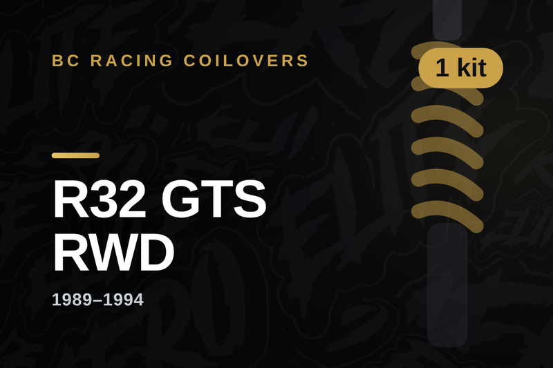 BC Racing coilovers — Nissan Skyline R32 GTS RWD