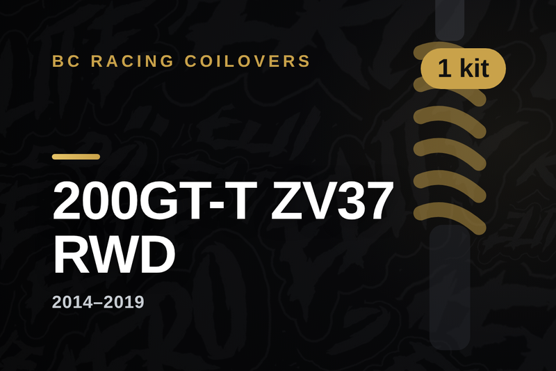 BC Racing coilovers — Nissan Skyline 200GT-T ZV37 RWD