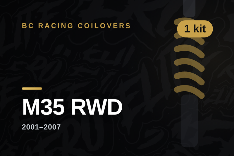 BC Racing coilovers — Nissan Stagea M35 RWD