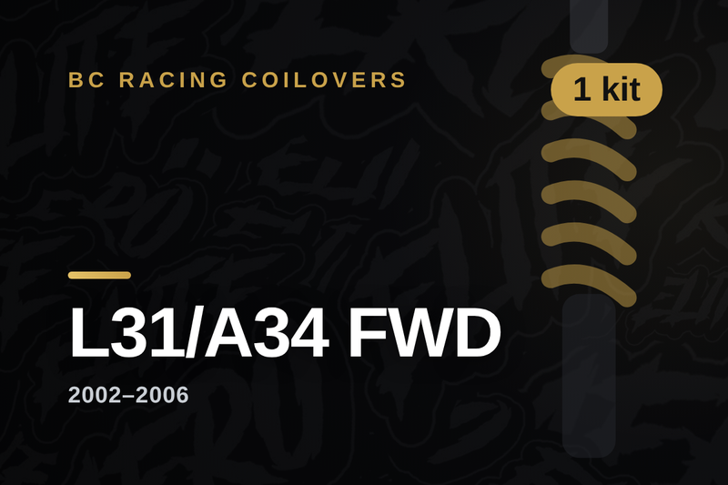 BC Racing coilovers — Nissan Altima L31/A34 FWD