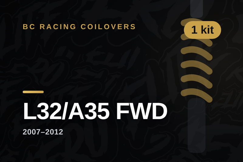 BC Racing coilovers — Nissan Altima L32/A35 FWD