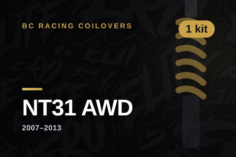 BC Racing coilovers — Nissan X-Trail NT31 AWD