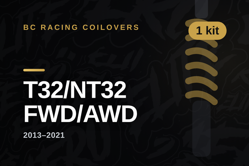 BC Racing coilovers — Nissan X-Trail T32/NT32 FWD/AWD