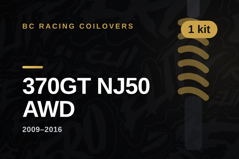 BC Racing coilovers — Nissan Crossover 370GT NJ50 AWD