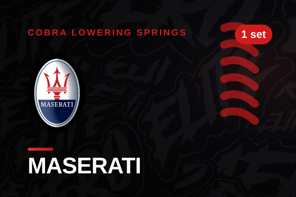 Maserati Lowering Springs