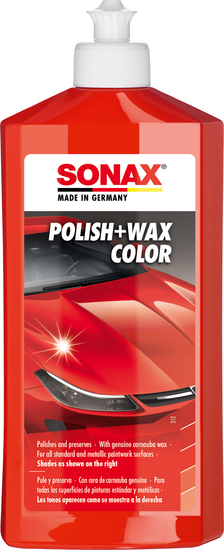 Polish+Wax Color Red 500ml