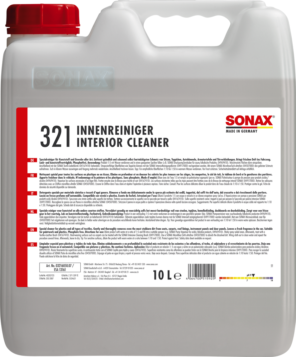 Sonax PROFILINE Interior Cleaner 10L
