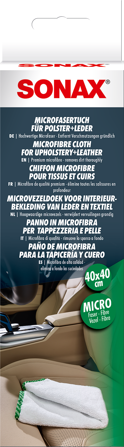 Sonax Microfibre Cloth for Upholstery &amp; Leather