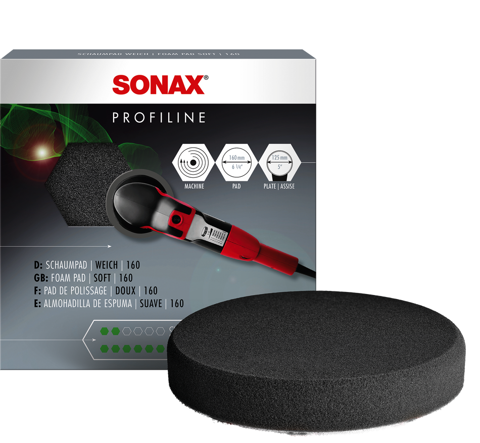 Sonax  Polishing Pad, Extra-Soft and Anti-Hologram, Grey