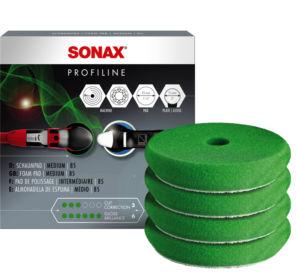 Sonax Medium Polishing Foam Pad 85mm