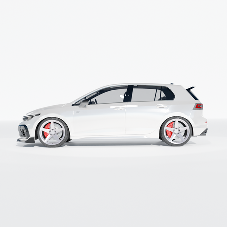 VW GOLF MK8.5 R CARBON FIBRE SPLITTER - CT DESIGN-Splitter-CT CARBON-CT Carbon - High-quality carbon fiber and gloss black aerodynamic parts for premium sports and luxury vehicles.