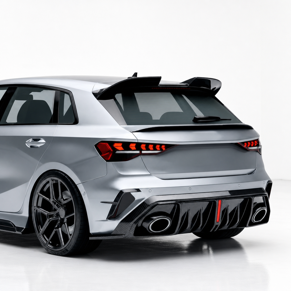 Audi A3/S3/RS3 8Y Carbon Fiber Rear Spoiler Wing