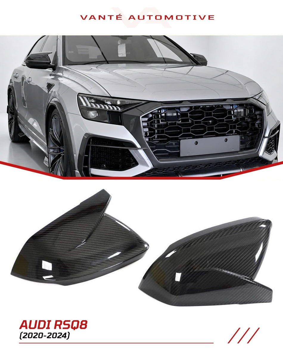 Audi RSQ8 4M Carbon Fiber Side Mirror Covers