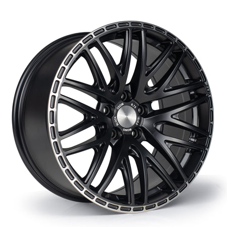 3SDM 0.75 18x8 ET42 5x112 Matt Black / Machined Lip