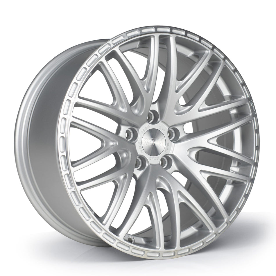 3SDM 0.75 18x9 ET35 5x114.3 Satin Silver / Machined Lip