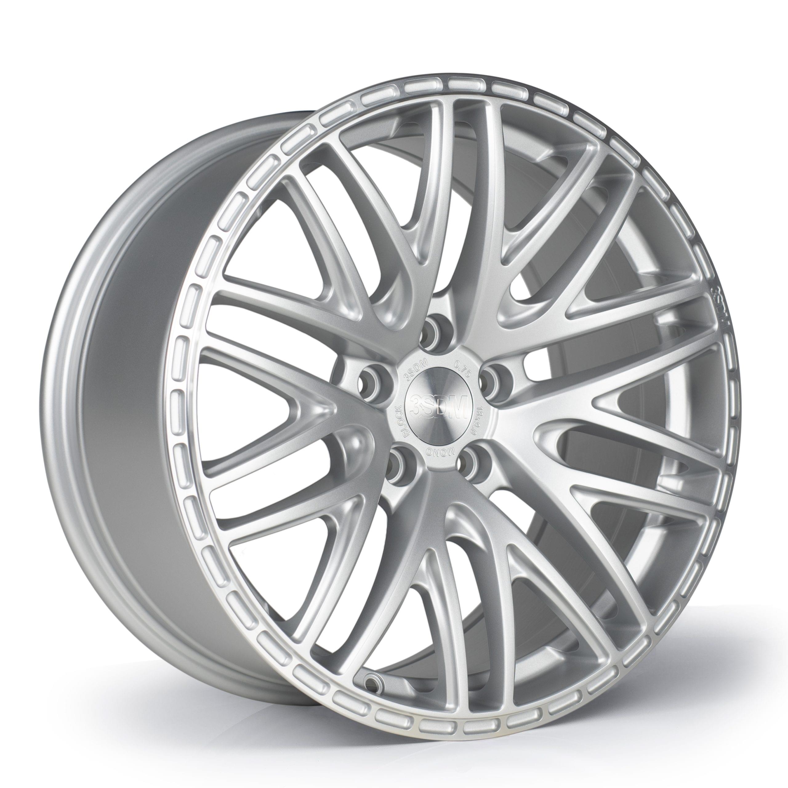3SDM 0.75 18x8 ET35 5x112 Satin Silver / Machined Lip