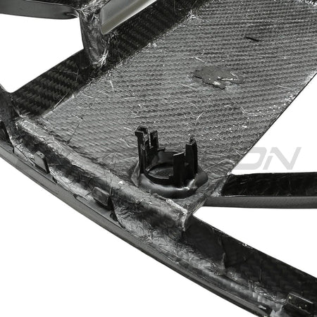 BMW 4 SERIES 2020+ G22/G23 CARBON FIBRE CSL GRILLE - WITH ACC-Grille-CT CARBON-CT Carbon - High-quality carbon fiber and gloss black aerodynamic parts for premium sports and luxury vehicles.