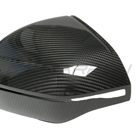 BMW M5 G90, 5 SERIES & i5 M60 G60 PRE-PREG CARBON FIBRE MIRRORS V2 - LHD-Accessories-CT CARBON-CT Carbon - High-quality carbon fiber and gloss black aerodynamic parts for premium sports and luxury vehicles.