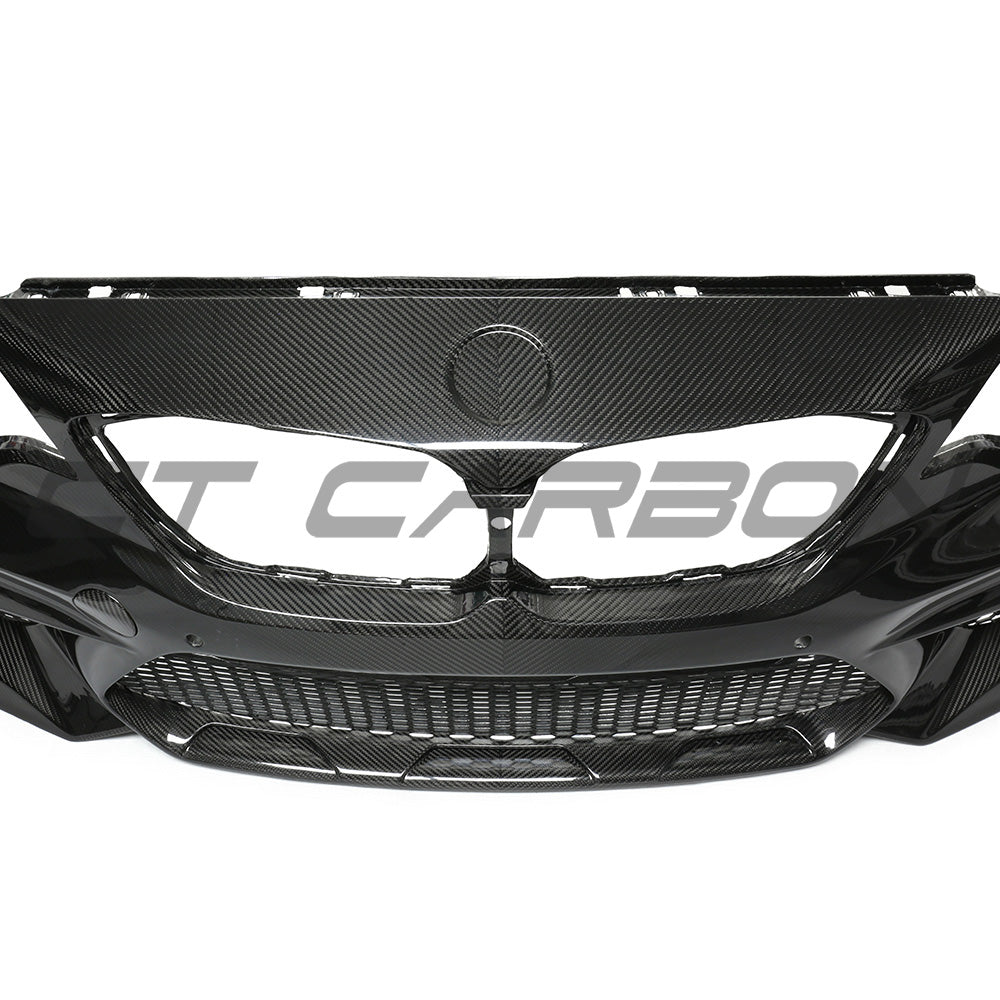 BMW F87 M2C CARBON PRE-PREG FIBRE FRONT BUMPER-Bumper-CT CARBON-CT Carbon - High-quality carbon fiber and gloss black aerodynamic parts for premium sports and luxury vehicles.