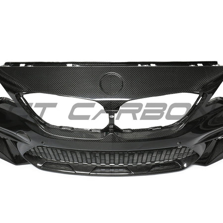 BMW F87 M2C CARBON PRE-PREG FIBRE FRONT BUMPER-Bumper-CT CARBON-CT Carbon - High-quality carbon fiber and gloss black aerodynamic parts for premium sports and luxury vehicles.