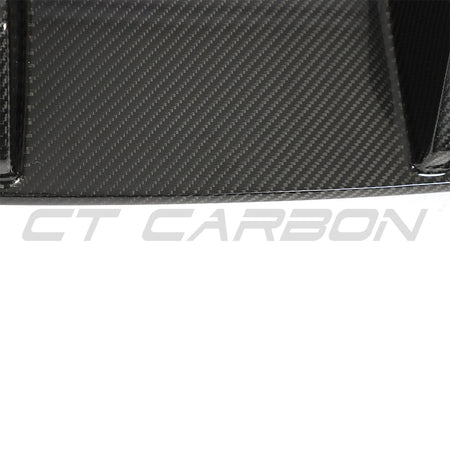 PORSCHE TAYCAN / TAYCAN 4 / TAYCAN 4S / TAYCAN GTS 2019+ CARBON FIBRE DIFFUSER-Diffuser-CT CARBON-CT Carbon - High-quality carbon fiber and gloss black aerodynamic parts for premium sports and luxury vehicles.