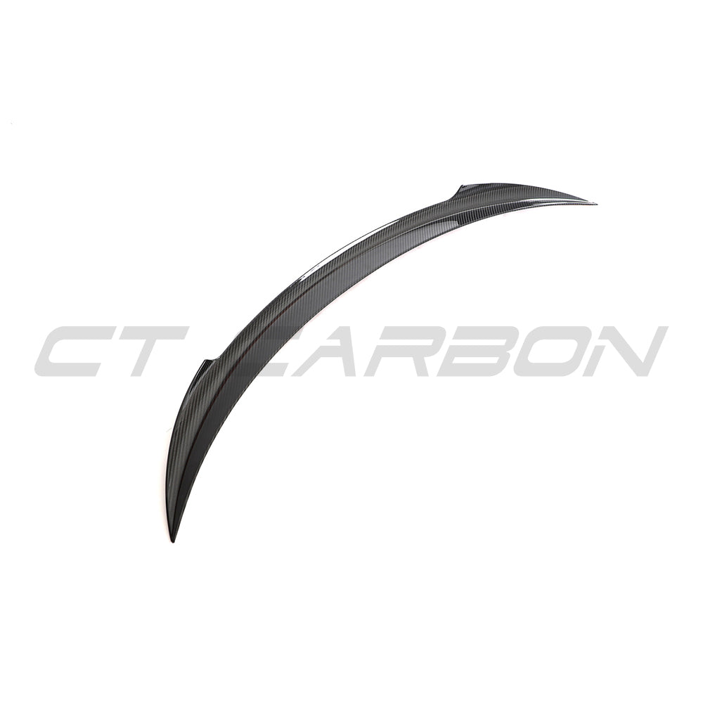 TESLA MODEL 3 2023+ CARBON FIBRE SPOILER - V2-Spoiler-CT CARBON-CT Carbon - High-quality carbon fiber and gloss black aerodynamic parts for premium sports and luxury vehicles.