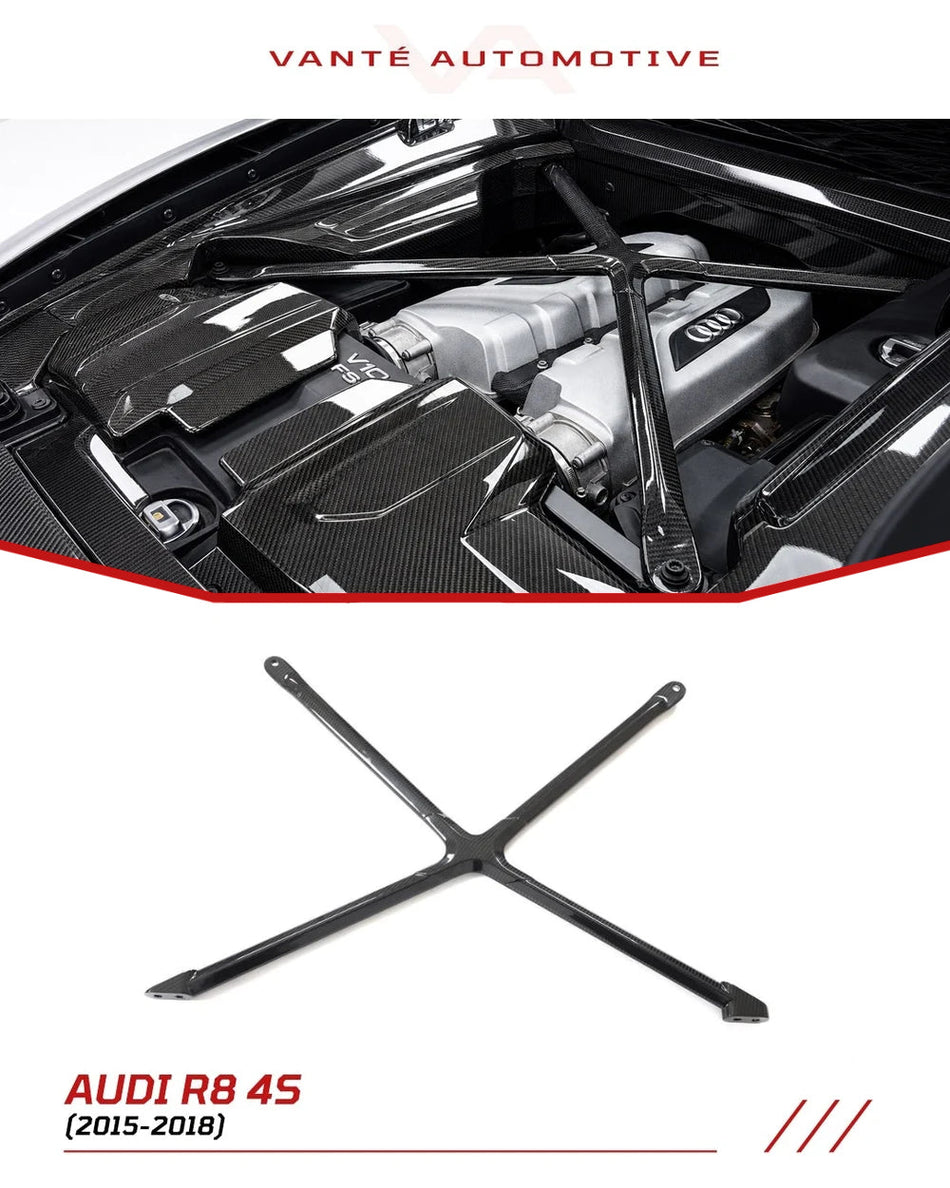 Audi R8 4S Carbon Fiber Engine Bay X Bar Strut