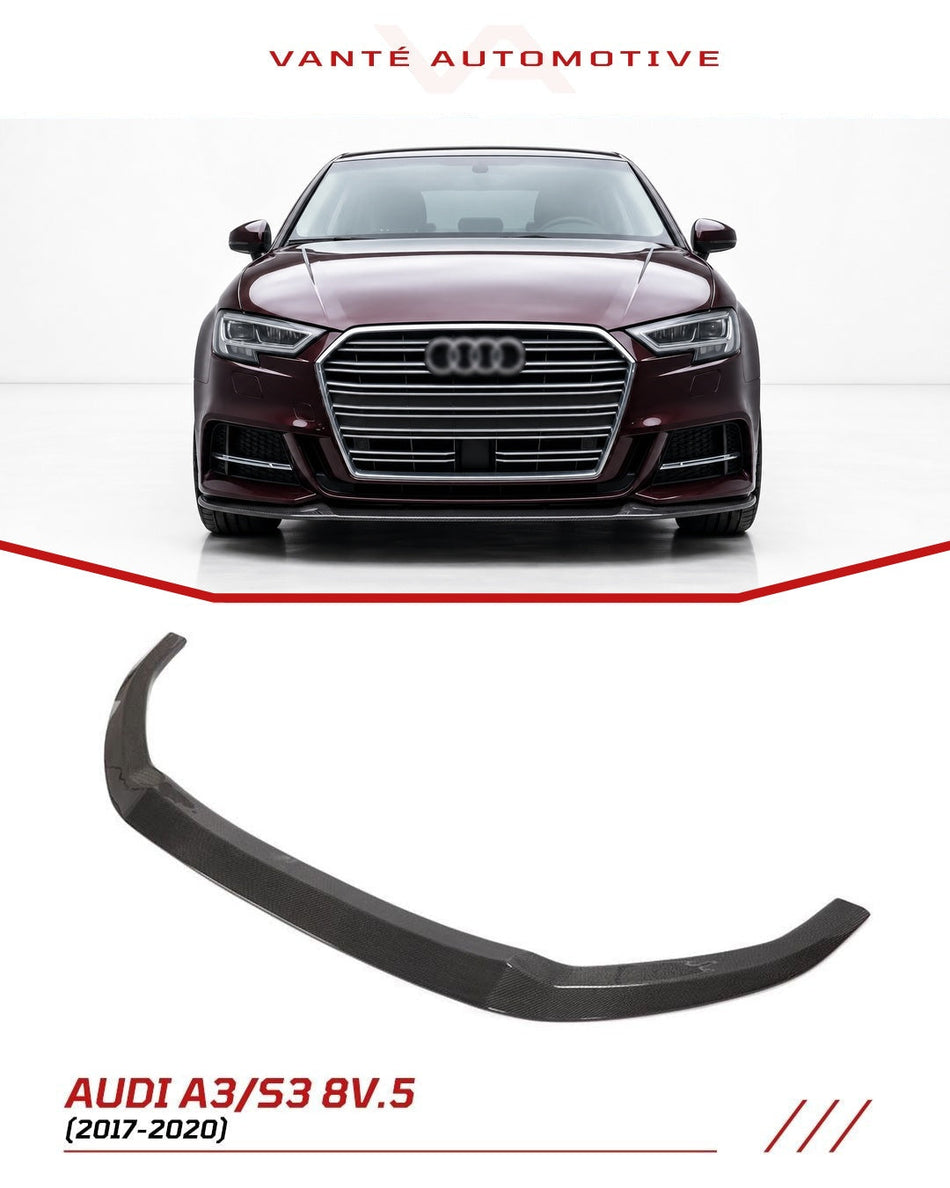 Audi A3 S-Line/S3 Sedan 8V.5 Carbon Fiber Front Splitter Lip