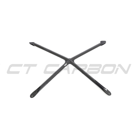 AUDI R8 COUPE 2015-2024 CARBON FIBRE STRUT BRACE-Accessories-CT CARBON-CT Carbon - High-quality carbon fiber and gloss black aerodynamic parts for premium sports and luxury vehicles.
