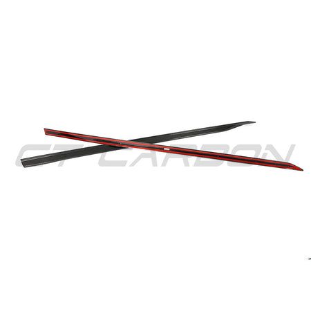 BMW 5 SERIES G60/G61 2024+ CARBON FIBRE SIDE SKIRTS-Side Skirts-CT CARBON-CT Carbon - High-quality carbon fiber and gloss black aerodynamic parts for premium sports and luxury vehicles.