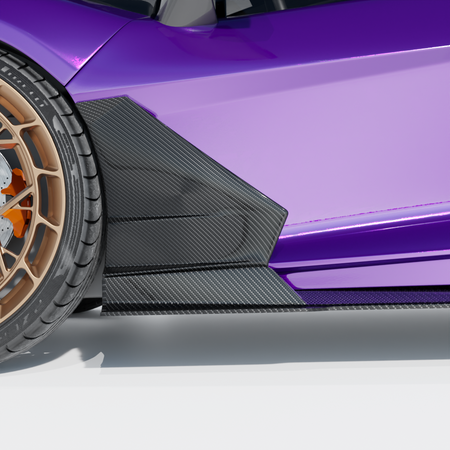 LAMBORGHINI REVUELTO CARBON FIBRE DOOR TRIM - CT DESIGN-Side Skirts-CT CARBON-CT Carbon - High-quality carbon fiber and gloss black aerodynamic parts for premium sports and luxury vehicles.