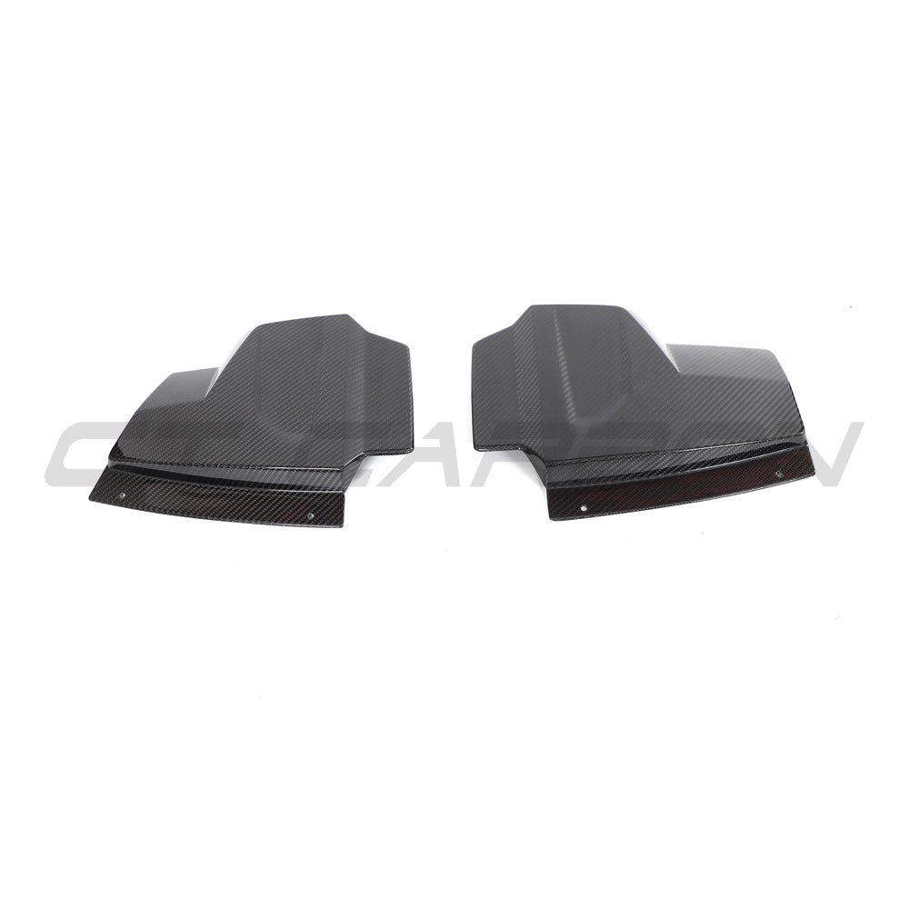 AUDI R8 COUPE 2015-2024 CARBON FIBRE ENGINE & AIR BOX COVER-Accessories-CT CARBON-CT Carbon - High-quality carbon fiber and gloss black aerodynamic parts for premium sports and luxury vehicles.