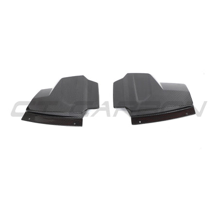 AUDI R8 COUPE 2015-2024 CARBON FIBRE ENGINE & AIR BOX COVER-Accessories-CT CARBON-CT Carbon - High-quality carbon fiber and gloss black aerodynamic parts for premium sports and luxury vehicles.