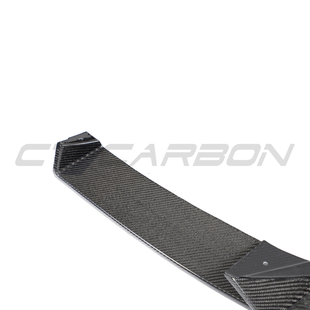 BMW X3M/X4M F97/F98 LCI 2022+ CARBON FIBRE SPLITTER-Splitter-CT CARBON-CT Carbon - High-quality carbon fiber and gloss black aerodynamic parts for premium sports and luxury vehicles.