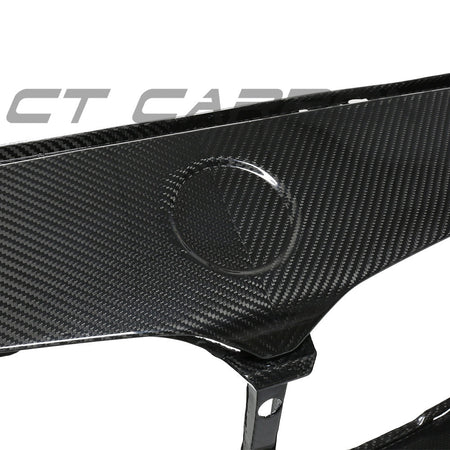BMW F87 M2C CARBON PRE-PREG FIBRE FRONT BUMPER-Bumper-CT CARBON-CT Carbon - High-quality carbon fiber and gloss black aerodynamic parts for premium sports and luxury vehicles.