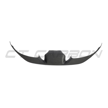 FERRARI F8 2019-2023 FRONT BUMPER CARBON FIBRE TRIM-Splitter-CT CARBON-CT Carbon - High-quality carbon fiber and gloss black aerodynamic parts for premium sports and luxury vehicles.