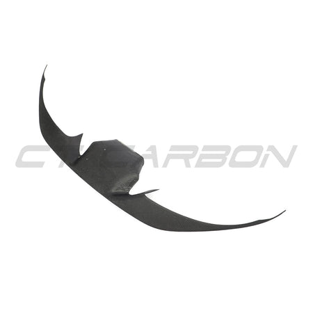 FERRARI F8 2019-2023 FRONT BUMPER CARBON FIBRE TRIM-Splitter-CT CARBON-CT Carbon - High-quality carbon fiber and gloss black aerodynamic parts for premium sports and luxury vehicles.