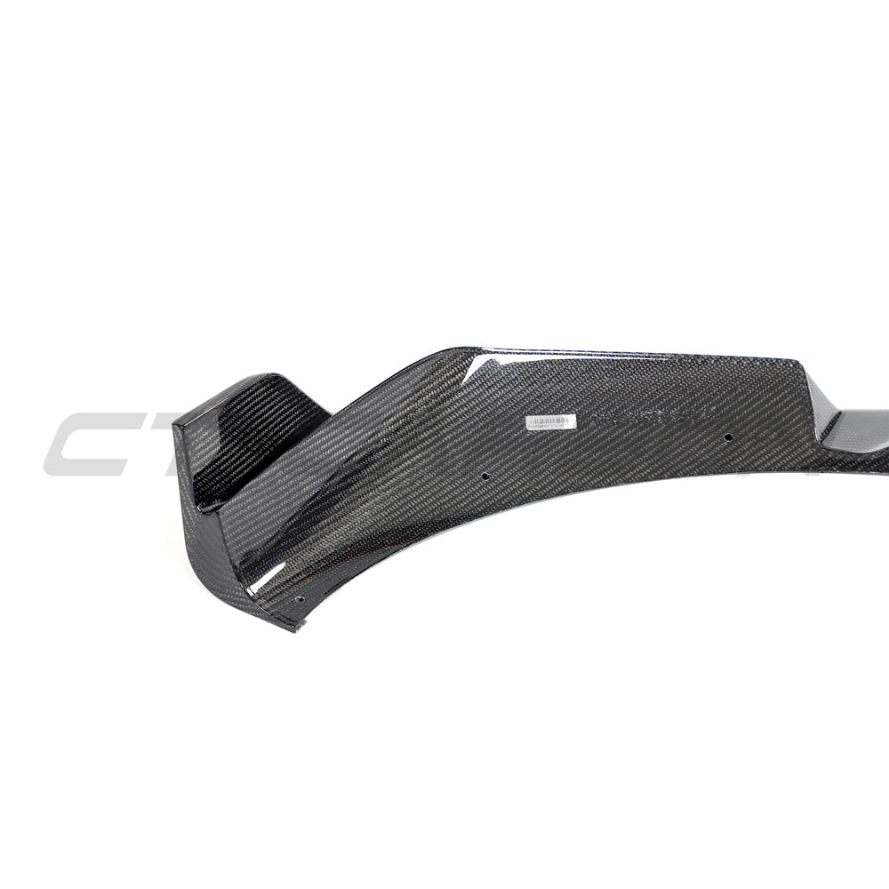 BMW X3M/X4M F97/F98 LCI 2022+ CARBON FIBRE SPLITTER-Splitter-CT CARBON-CT Carbon - High-quality carbon fiber and gloss black aerodynamic parts for premium sports and luxury vehicles.