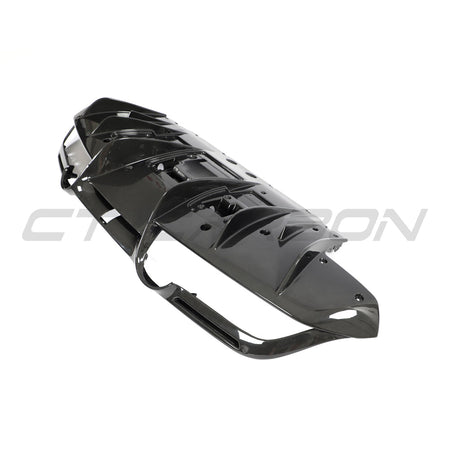FERRARI F8 2019-2023 CARBON FIBRE DIFFUSER-Diffuser-CT CARBON-CT Carbon - High-quality carbon fiber and gloss black aerodynamic parts for premium sports and luxury vehicles.