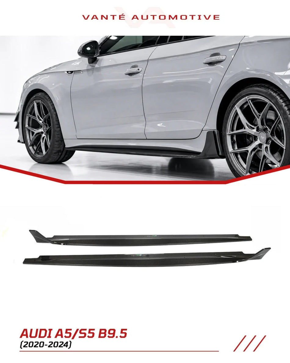 Audi A5 S-Line/S5 B9.5 Sportback Dry Carbon Fibre Side Skirts